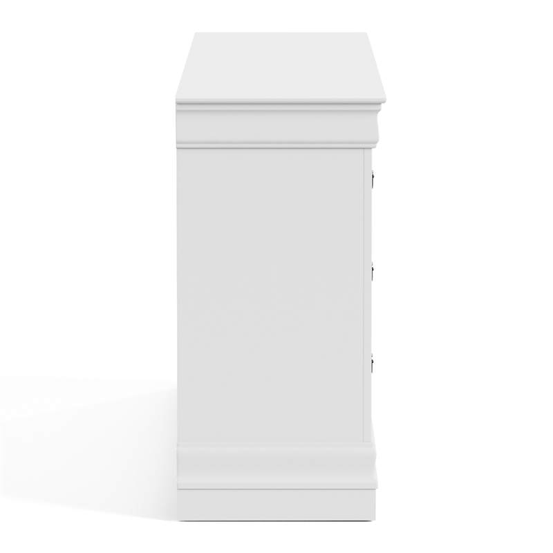 Furniture of America Arabella Wood Dovetail 6-Drawer Dresser in White