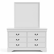 Furniture of America Arabella Wood Dresser with Mirror in White