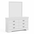 Furniture of America Arabella Wood Dresser with Mirror in White