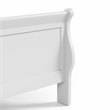 Furniture of America Arabella Wood Sleigh Queen Panel Bed in White