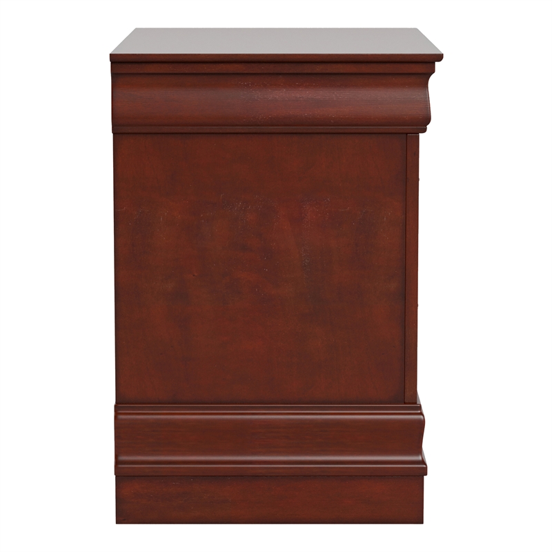 Furniture of America Arabella Wood 2-Drawer Nightstand in Cherry