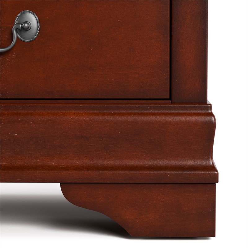 Furniture of America Arabella Wood 2-Drawer Nightstand in Cherry