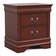 Furniture of America Arabella Wood 2-Drawer Nightstand in Cherry