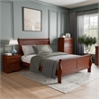 Furniture of America Arabella Wood 3-Piece Queen Bedroom Set in Cherry