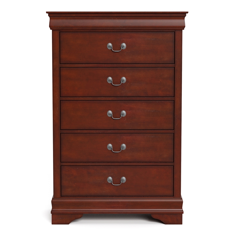Furniture of America Arabella Wood 3-Piece Queen Bedroom Set in Cherry