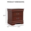 Furniture of America Arabella Wood 6-Piece King Bedroom Set in Cherry