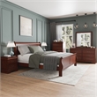 Furniture of America Arabella Wood 6-Piece King Bedroom Set in Cherry