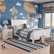 Furniture of America Arabella Wood 2-Piece Full Bedroom Set in White