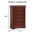 Furniture of America Arabella Wood 3-Piece King Bedroom Set in Cherry