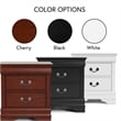 Furniture of America Arabella Wood 5-Piece King Bedroom Set in Cherry