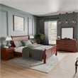 Furniture of America Arabella Wood 5-Piece Full Bedroom Set in Cherry