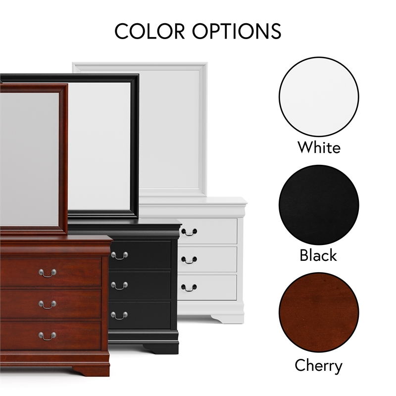 Furniture of America Arabella Wood 5-Piece Queen Bedroom Set in Cherry