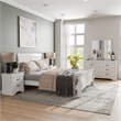 Furniture of America Arabella Wood 5-Piece Full Bedroom Set in White