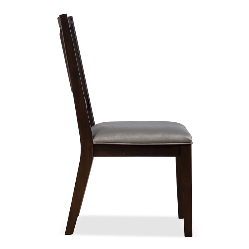 Furniture of America Arvin Wood Padded Side Chairs in Espresso (Set of 2)