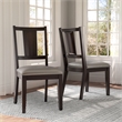 Furniture of America Arvin Wood Padded Side Chairs in Espresso (Set of 2)