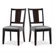 Furniture of America Arvin Wood Padded Side Chairs in Espresso (Set of 2)