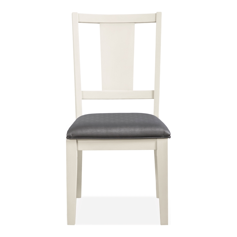 Furniture of America Arvin Wood Padded Side Chairs in White (Set of 2)