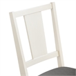 Furniture of America Arvin Wood Padded Side Chairs in White (Set of 2)