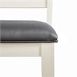 Furniture of America Arvin Wood Padded Side Chairs in White (Set of 2)
