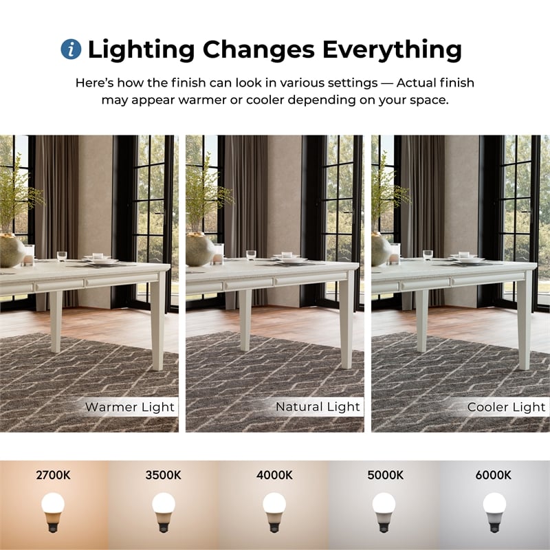 Furniture of America Arvin Wood Extendable Dining Table in White