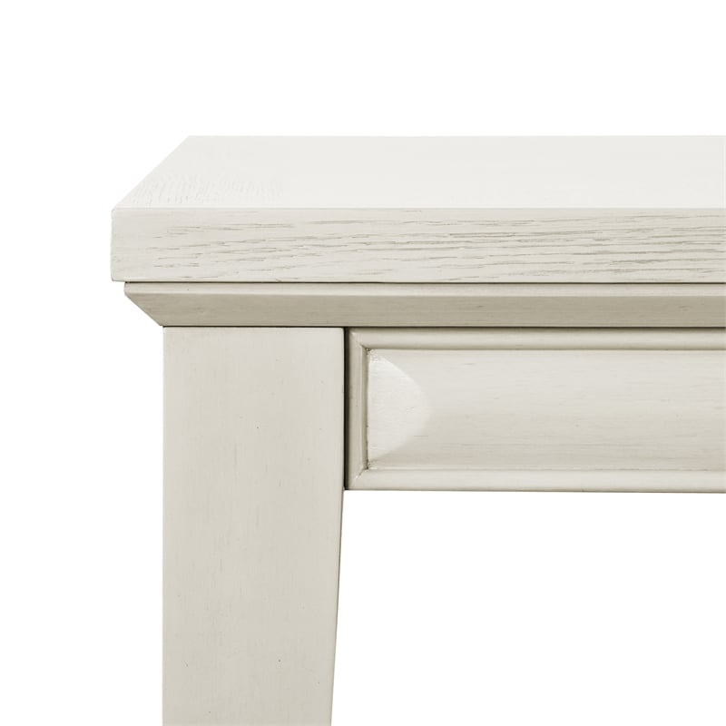 Furniture of America Arvin Wood Extendable Dining Table in White