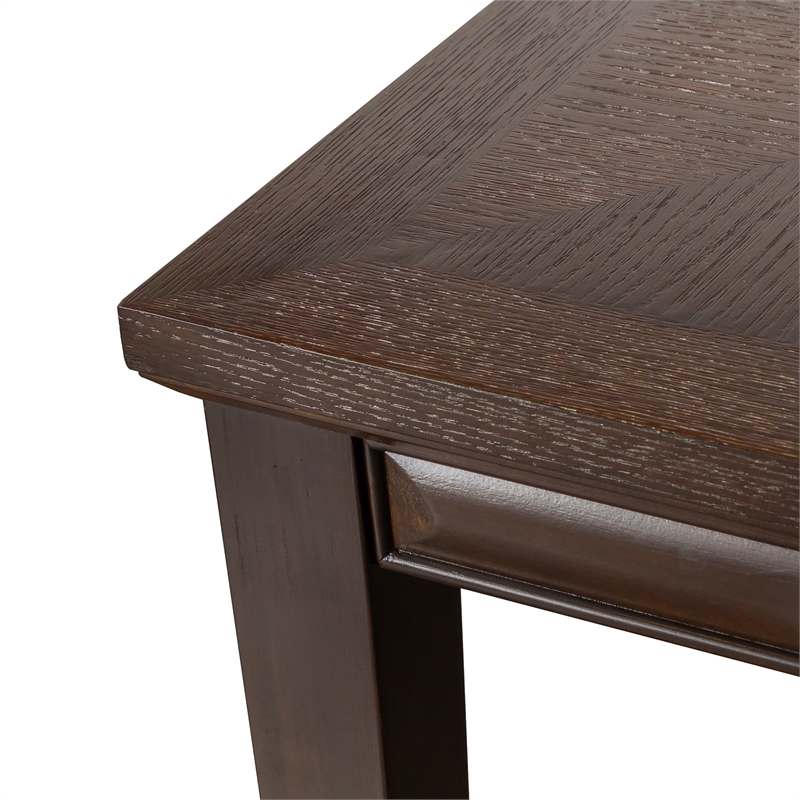 Furniture of America Arvin Wood 7-Piece Extendable Dining Table Set in Espresso