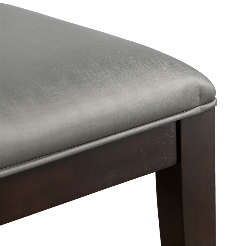 Furniture of America Arvin Wood 7-Piece Extendable Dining Table Set in Espresso