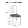 Furniture of America Arvin Wood 7-Piece Extendable Dining Table Set in White
