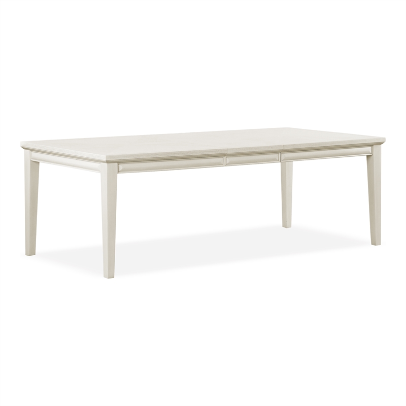 Furniture of America Arvin Wood 7-Piece Extendable Dining Table Set in White