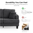 Furniture of America Reese Chenille Beige Sofa with Cup Holders and USBs