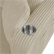 Furniture of America Reese Chenille Beige Sofa with Cup Holders and USBs