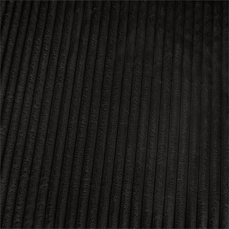 Furniture of America Reese Chenille Black Sofa with Cup Holders and USBs