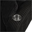 Furniture of America Reese Chenille Black Sofa with Cup Holders and USBs