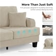 Furniture of America Reese Chenille Dark Gray Loveseat with Cup Holders