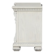 Furniture of America Byrne Wood Dovetail White 3-Drawer Nightstand with USBs