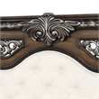 Furniture of America Byrne Wood Tufted Headboard Panel King Bed in Espresso