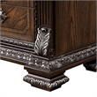 Furniture of America Byrne Wood Dovetail Espresso 3-Drawer Nightstand with USBs