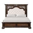Furniture of America Byrne Wood Tufted Headboard Panel Queen Bed in Espresso