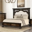 Furniture of America Byrne Wood Tufted Headboard Panel Queen Bed in Espresso