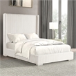 Furniture of America Plutforn Chenille Mattress Ready Full Bed in White