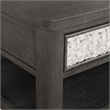 Furniture of America Selyra Wood Open Shelf Gray Coffee Table with Casters