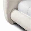 Furniture of America Lunaria Fabric and Wood Mattress Ready King Bed in White