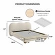 Furniture of America Lunaria Fabric and Wood Mattress Ready Queen Bed in White
