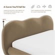 Furniture of America Lunaria Fabric and Wood Mattress Ready Queen Bed in White