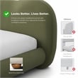 Furniture of America Lunaria Fabric and Wood Mattress Ready Queen Bed in White