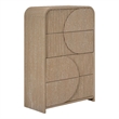 Furniture of America Tissen Wood Dovetail 4-Drawer Chest in Natural