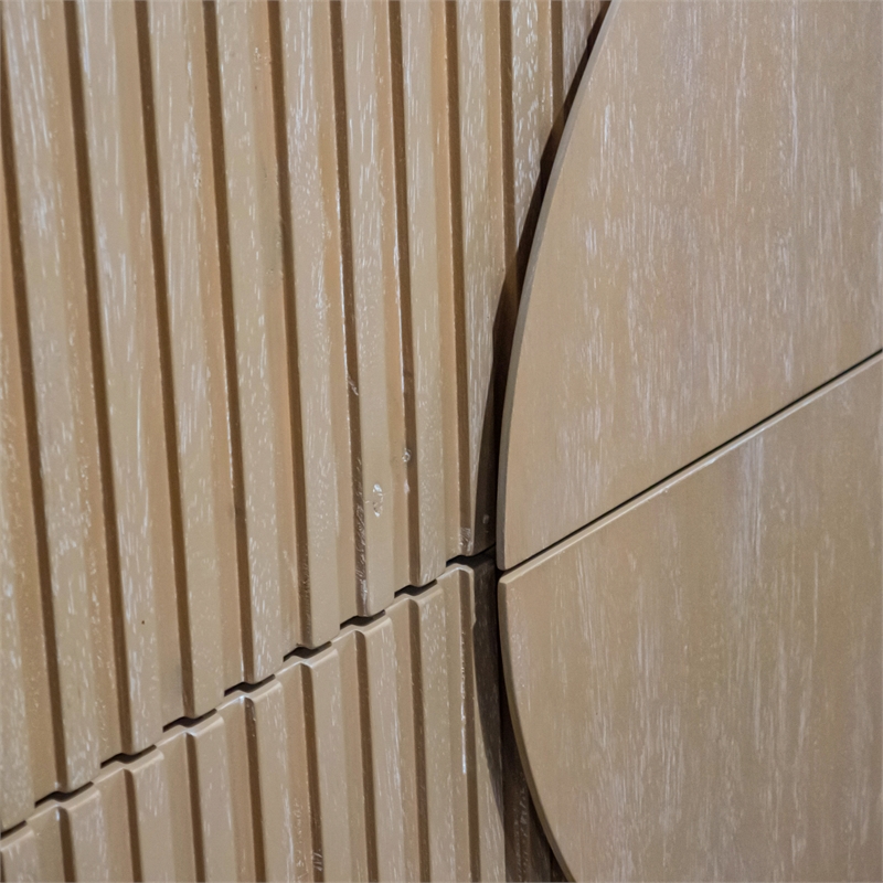 Furniture of America Tissen Wood Natural Dovetail 6-Drawer Dresser with Mirror