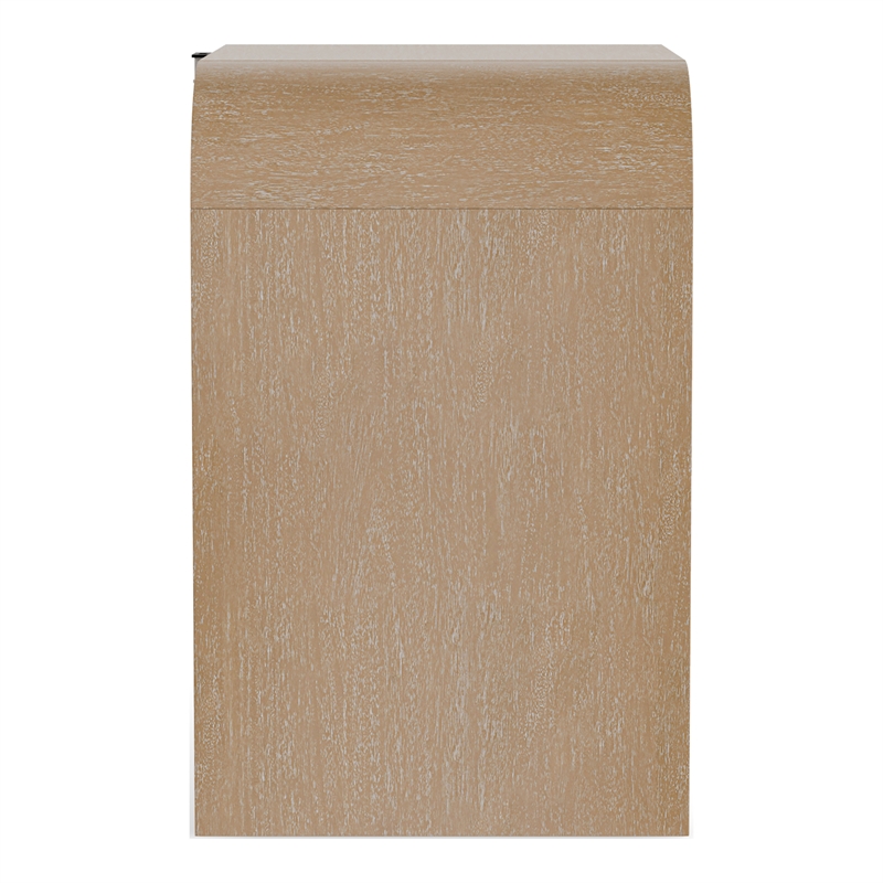 Furniture of America Tissen Natural Wood Dovetail 2-Drawer Nightstand with USBs