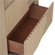 Furniture of America Tissen Natural Wood Dovetail 2-Drawer Nightstand with USBs