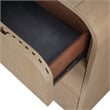 Furniture of America Tissen Natural Wood Dovetail 2-Drawer Nightstand with USBs